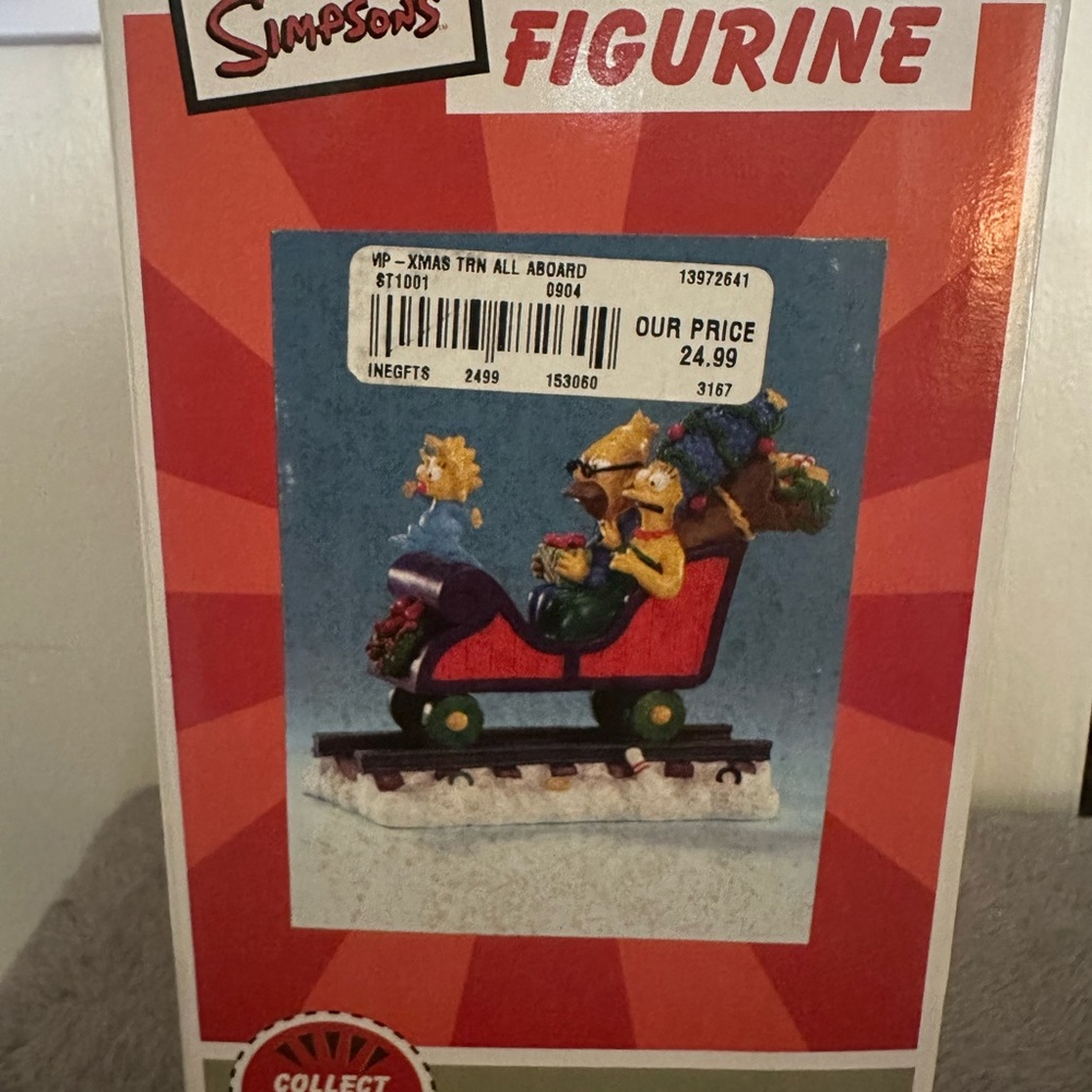 NEW Hamilton Collection The Simpsons Christmas Express All Aboard For Holidays